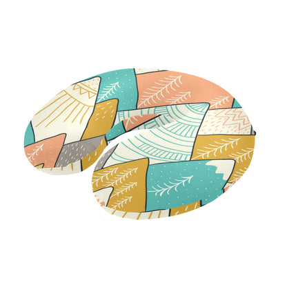 Mountain Pattern Print Design 02 U-Shaped Travel Neck Pillow