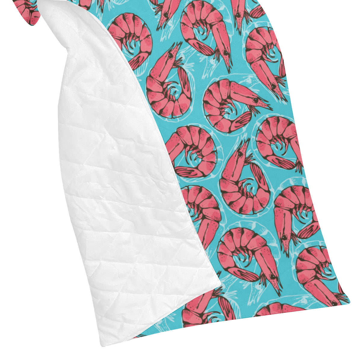 Prawn Pattern Print Design 01 Premium Quilt