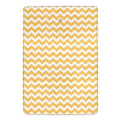 Chevron Orange Pattern Print Design 01 Women's Trifold Wallet