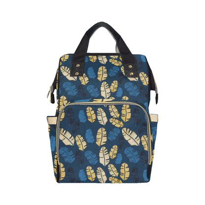 Banana Leaf Pattern Print Design BL09 Diaper Bag Backpack