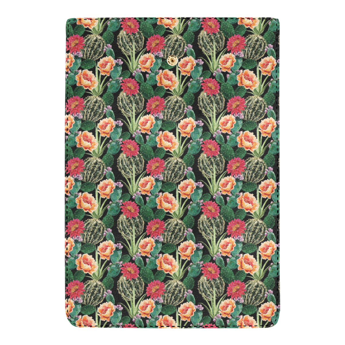 Cactus Pattern Print Design 06 Women's Trifold Wallet