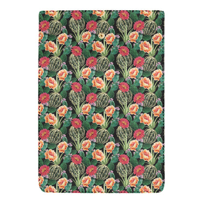 Cactus Pattern Print Design 06 Women's Trifold Wallet