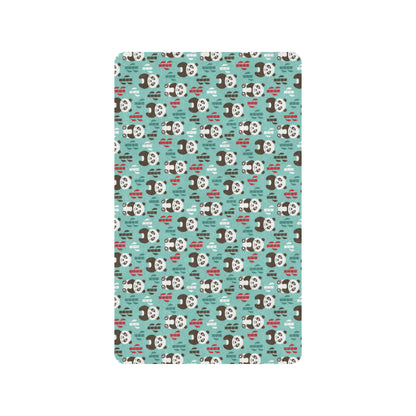 Panda Bear Cute Themed Print Rubber Doormat