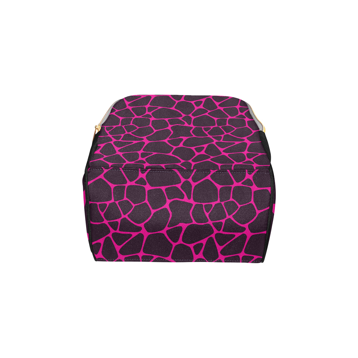 Giraffe Pink Background Texture Print Diaper Bag Backpack
