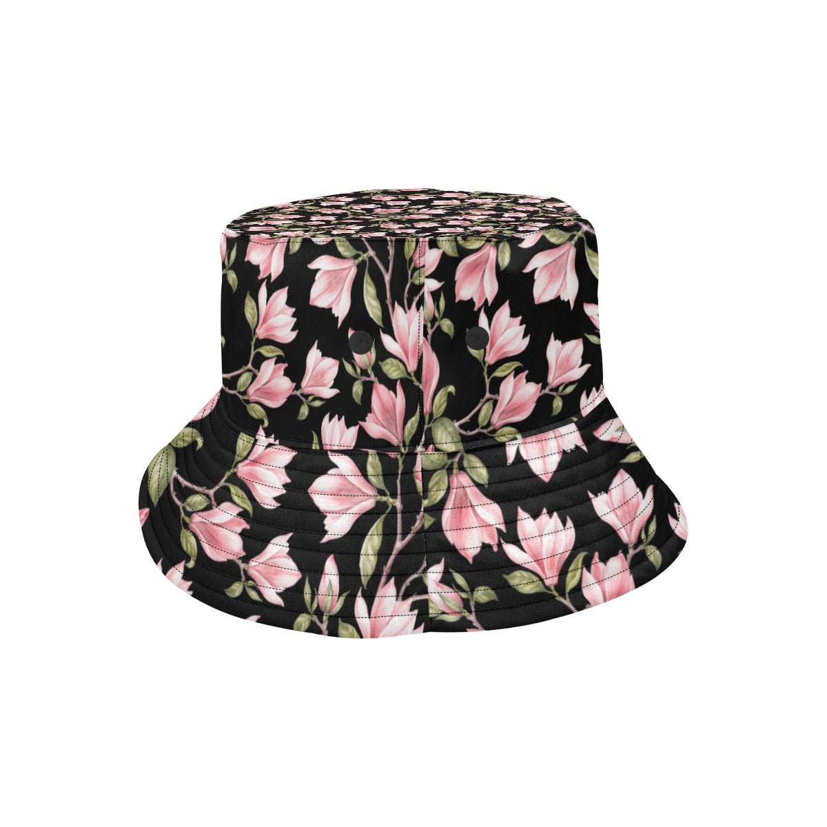 Magnolia Pattern Print Design MAG03 Unisex Bucket Hat