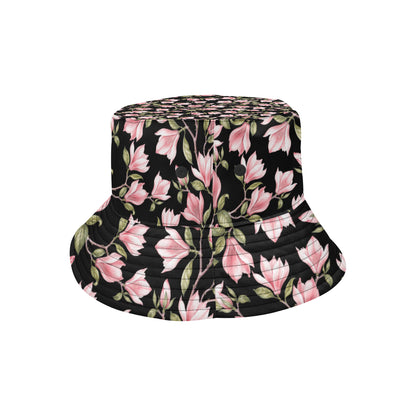 Magnolia Pattern Print Design MAG03 Unisex Bucket Hat