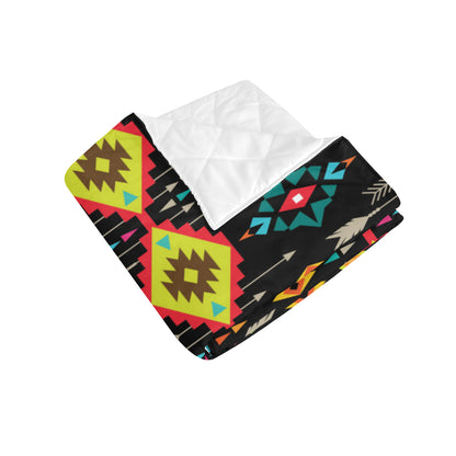 Native Pattern Print Design A05 Premium Quilt