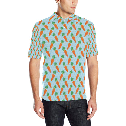 Carrot Pattern Print Design 01 Men Polo Shirt