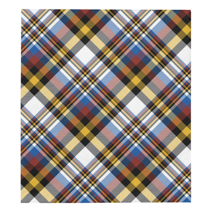 Madras Pattern Print Design 01 Premium Quilt