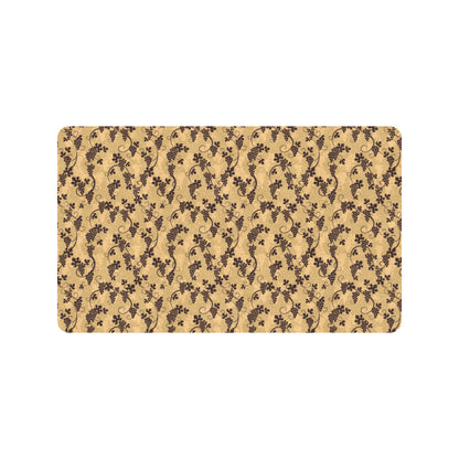 Wine Grape Design Print Rubber Doormat