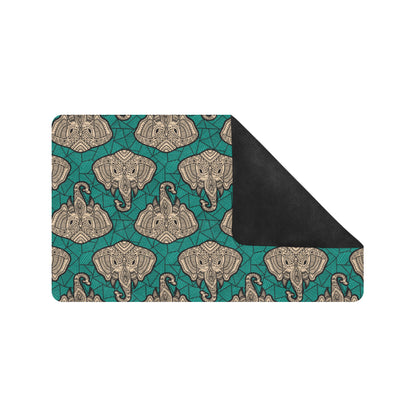 Boho Head Elephant Rubber Doormat