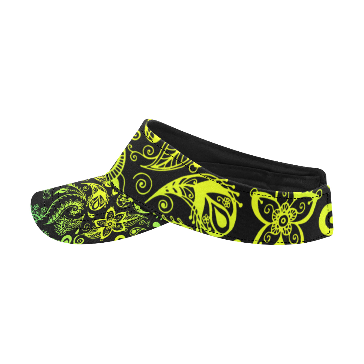 Paisley Green Design Print Unisex Sun Visor