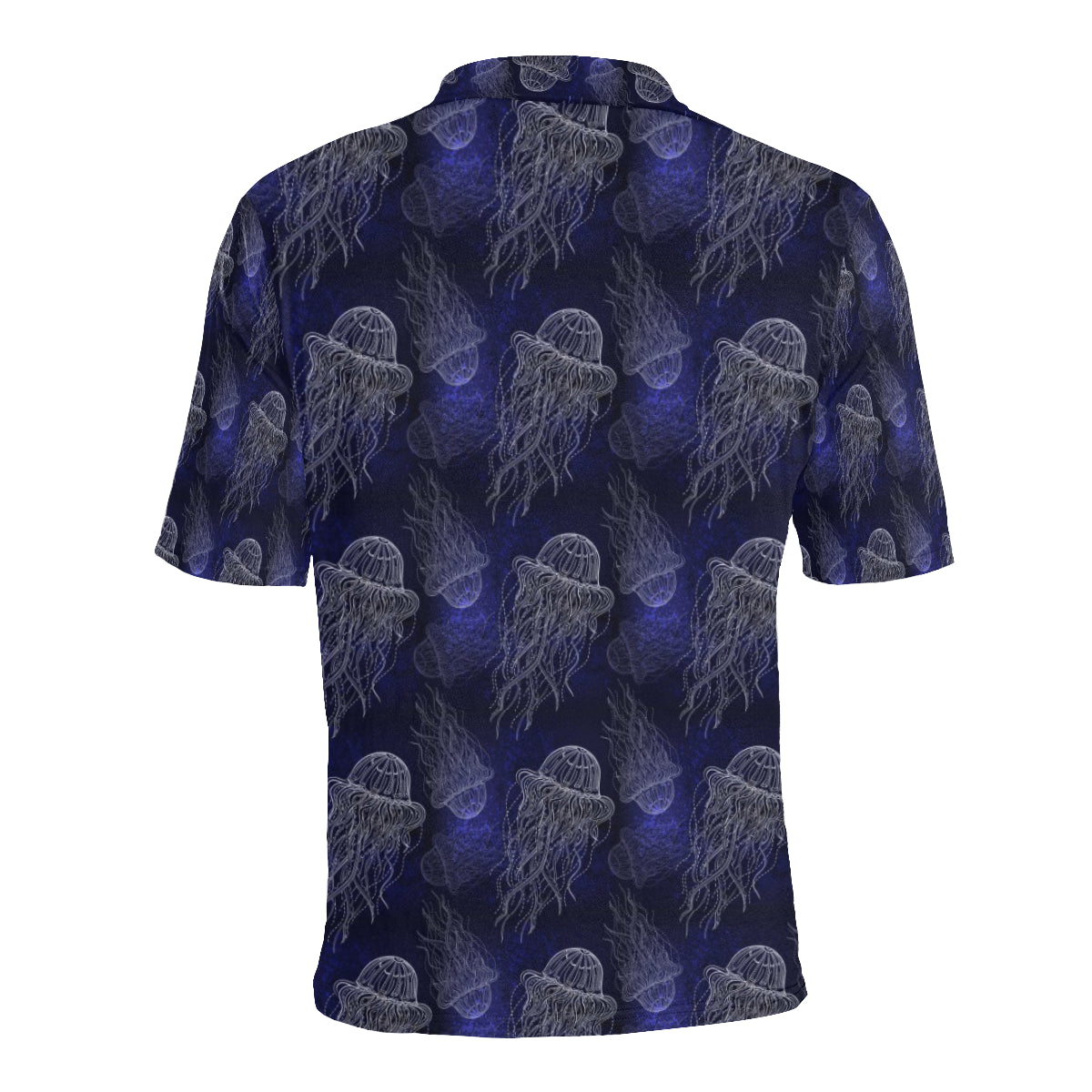 Jellyfish Pattern Print Design 02 Men Polo Shirt