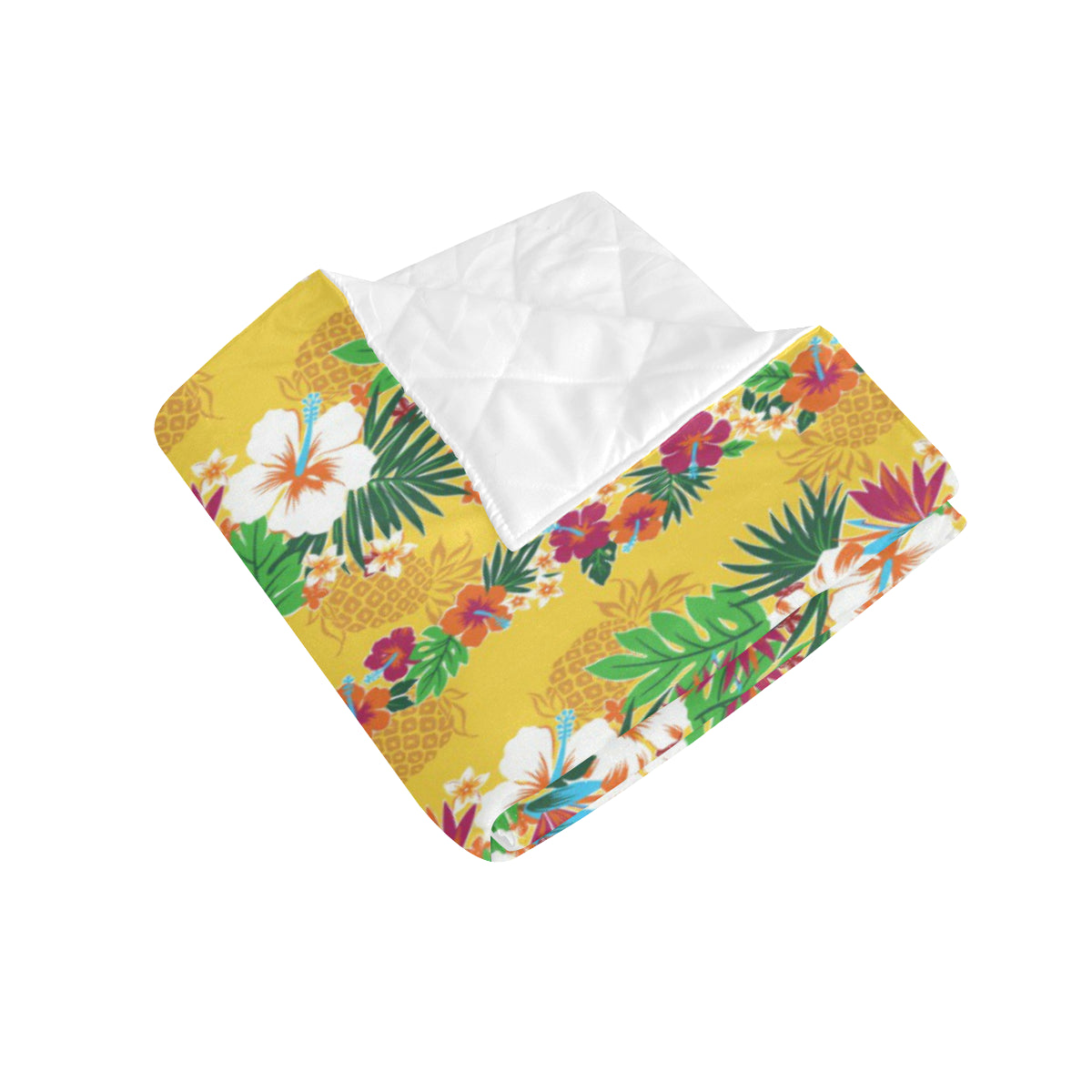 Hawaiian Themed Pattern Print Design H09 Premium Quilt