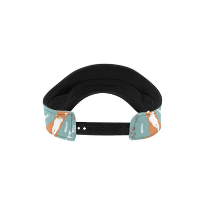 Fox Forest Print Pattern Unisex Sun Visor