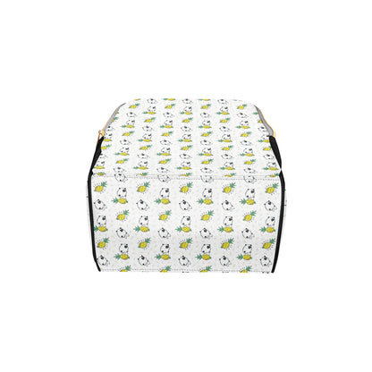 Bull Terriers Pattern Print Design 05 Diaper Bag Backpack