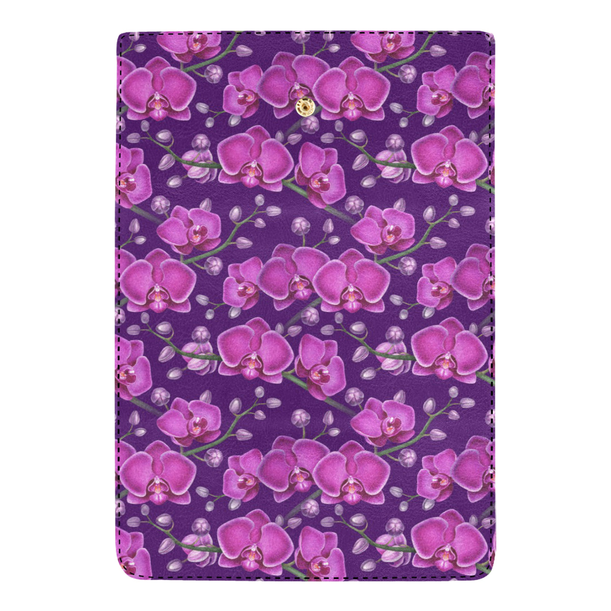 Orchid Purple Pattern Print Design OR02 Women's Trifold Wallet