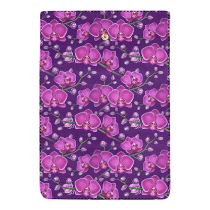 Orchid Purple Pattern Print Design OR02 Women's Trifold Wallet