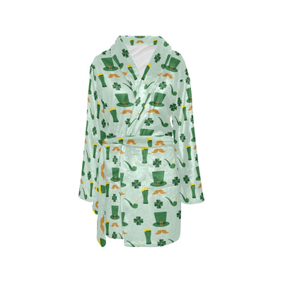 St Patricks Day Print Design LKS304 Women's Fleece Robe