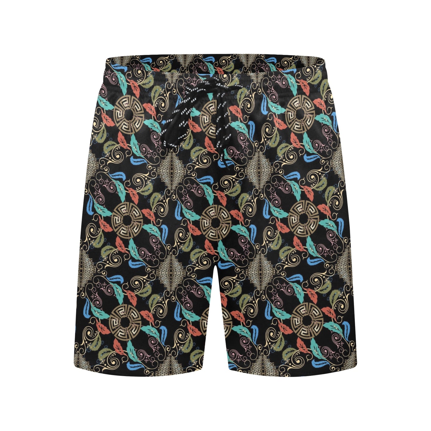 Ancient Greek Print Design LKS308 Men's Swim Trunks Beach Shorts