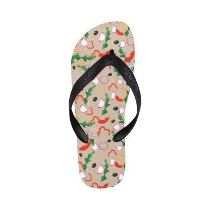 Salad Print Design LKS303 Flip Flops