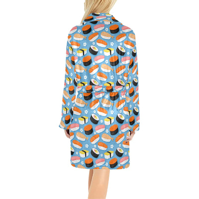 Sushi Print Design LKS304 Women's Fleece Robe