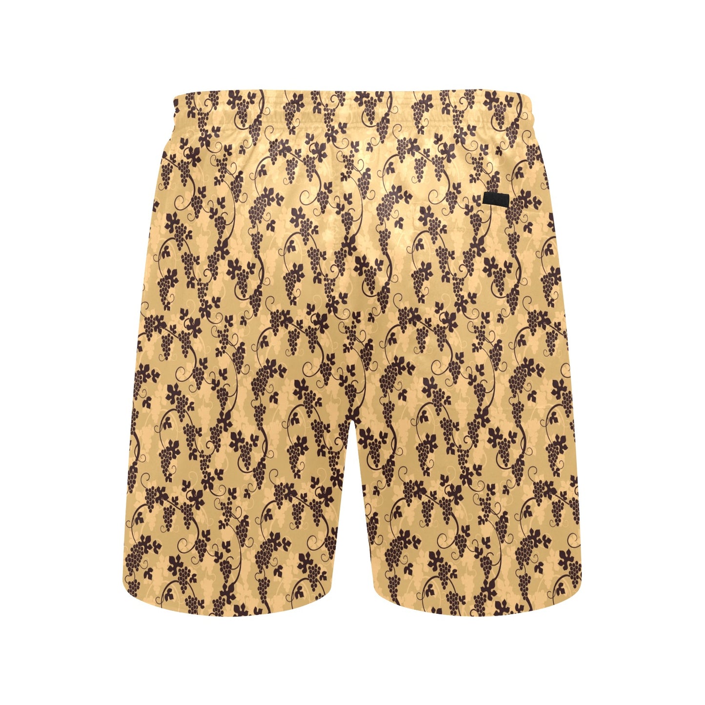 Wine Grape Design Print Men's Swim Trunks Beach Shorts