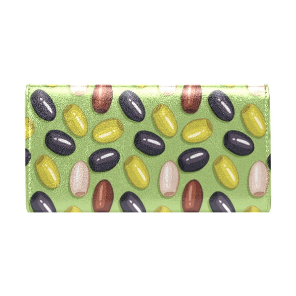 Olive Print Design LKS301 Women's Trifold Wallet