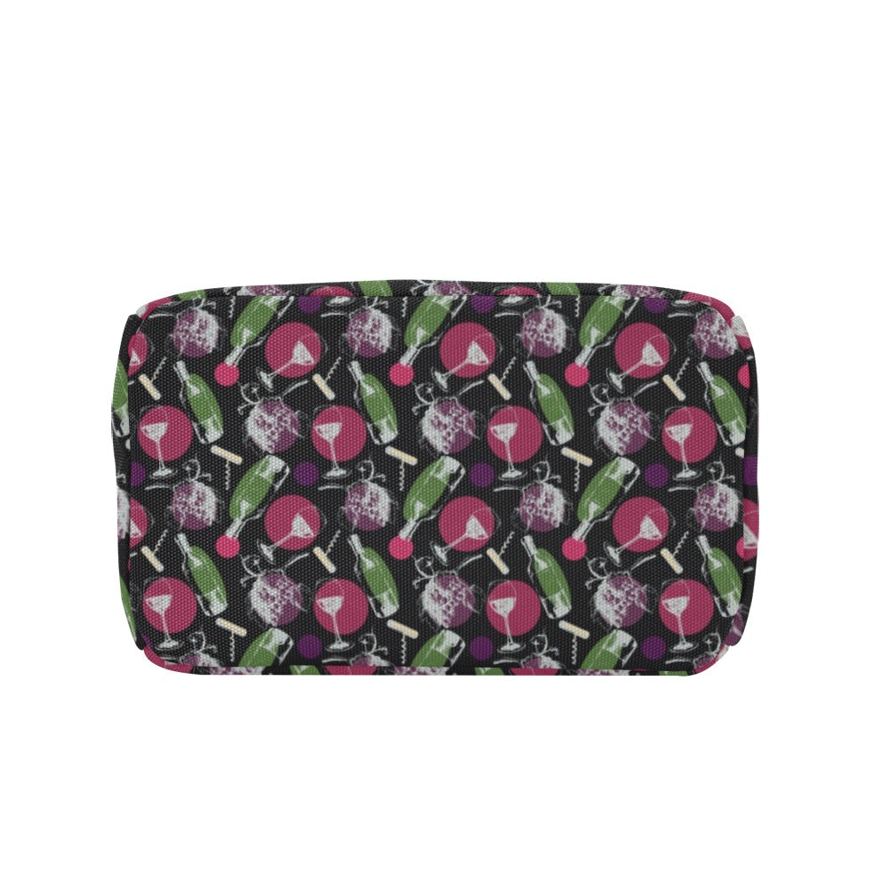 Wine Print Design LKS307 Insulated Lunch Bag