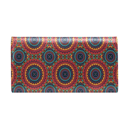 Bohemian Mandala Style Print Women's Trifold Wallet