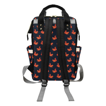 Squirrel Print Design LKS306 Diaper Bag Backpack