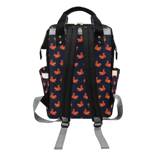 Squirrel Print Design LKS306 Diaper Bag Backpack