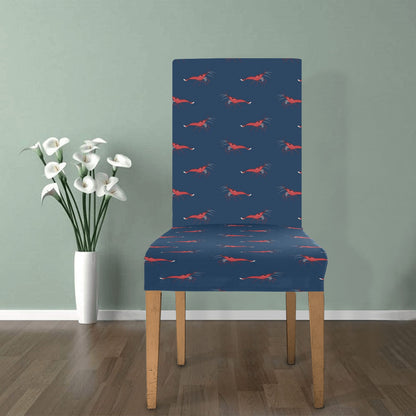 Shrimp Print Design LKS305 Dining Chair Slipcover