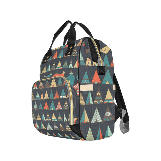 Tribal native american tent Aztec Diaper Bag Backpack
