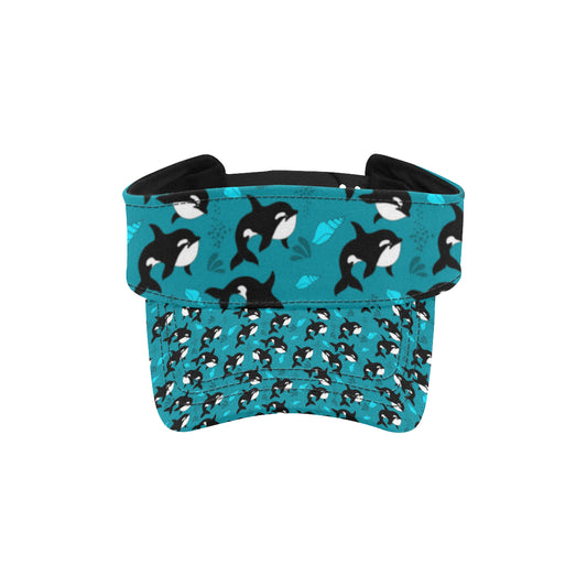 Whale Sea Design Themed Print Unisex Sun Visor