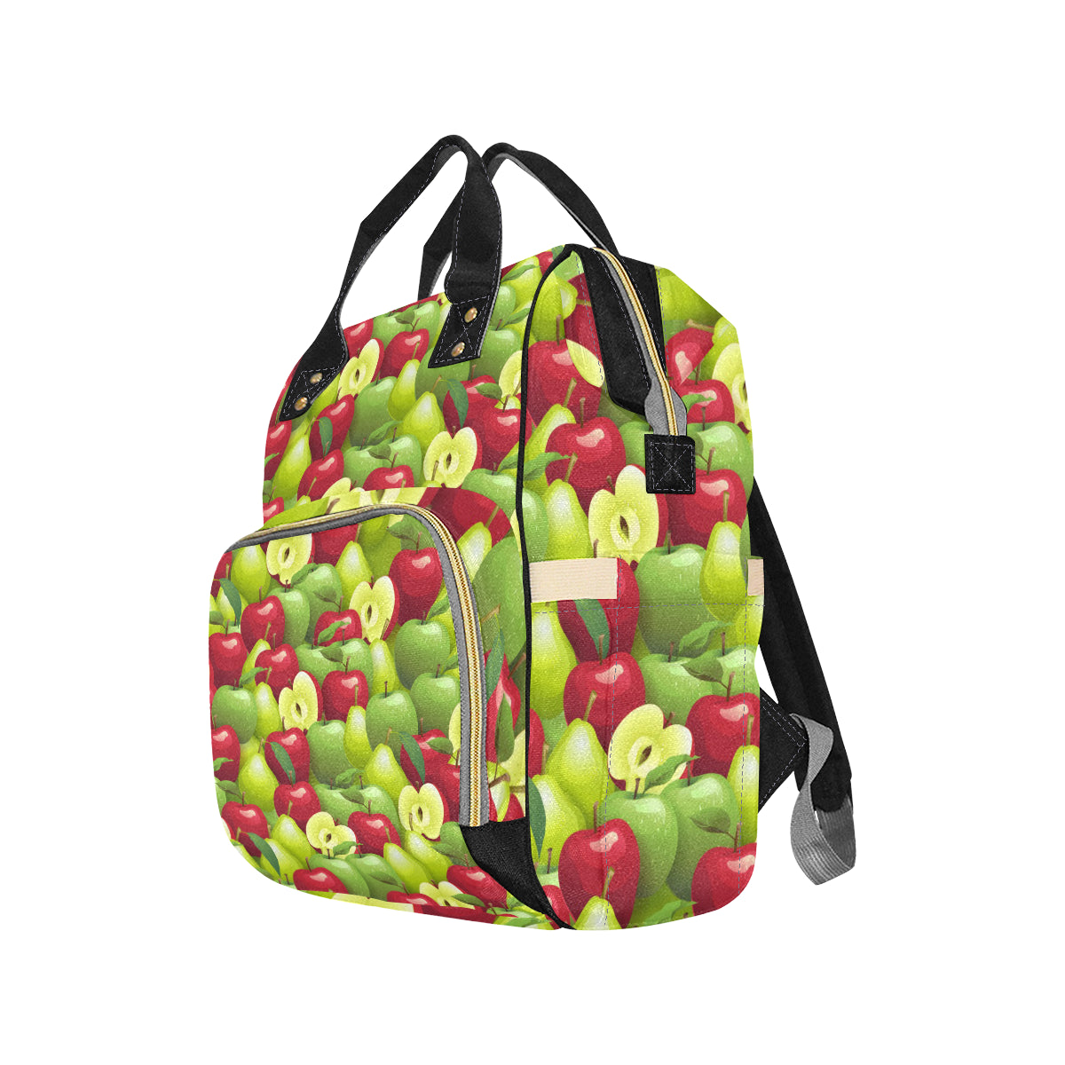Apple Pattern Print Design AP03 Diaper Bag Backpack