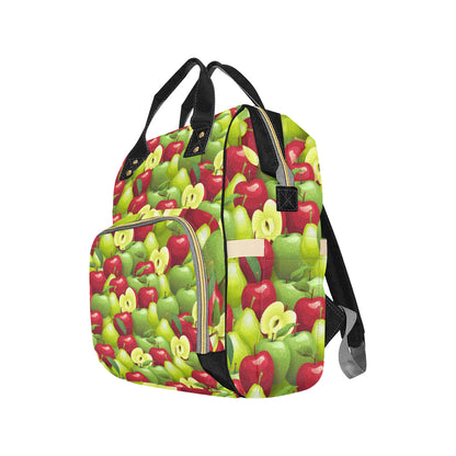 Apple Pattern Print Design AP03 Diaper Bag Backpack
