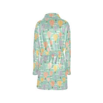 Ballon Pattern Print Design 01 Women's Fleece Robe