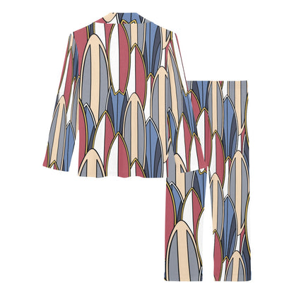 Surf board Pattern Women's Long Pajama Set