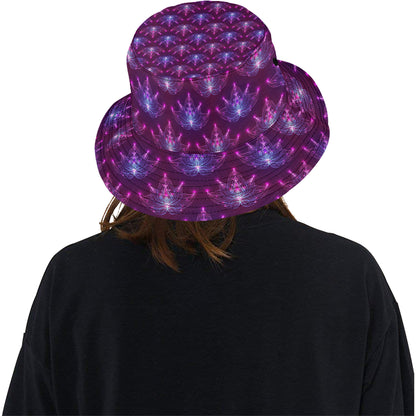 lotus Pattern Print Design LO01 Unisex Bucket Hat