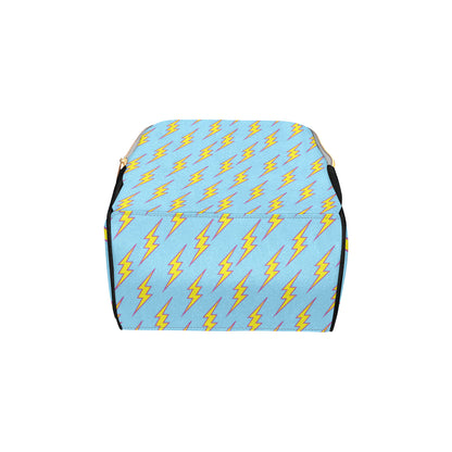 Lightning Thunder Pattern Print Design 02 Diaper Bag Backpack