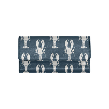 Lobster Pattern Print Design 02 Women's Trifold Wallet
