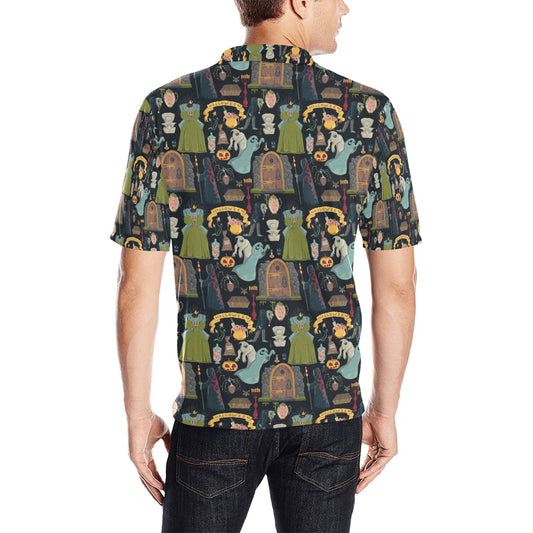 Creepy Halloween Print Design LKS304 Men Polo Shirt