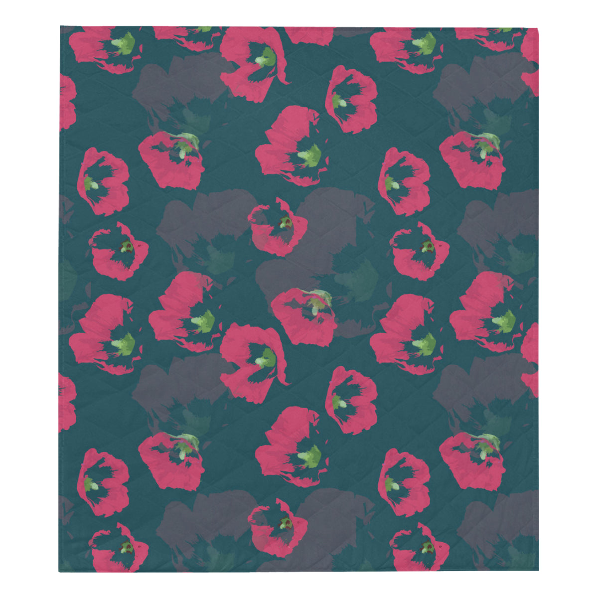 Morning Glory Pattern Print Design 01 Premium Quilt