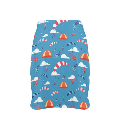 Skydiver Print Design LKS306 17" Golf & Pickleball Skort with Pockets