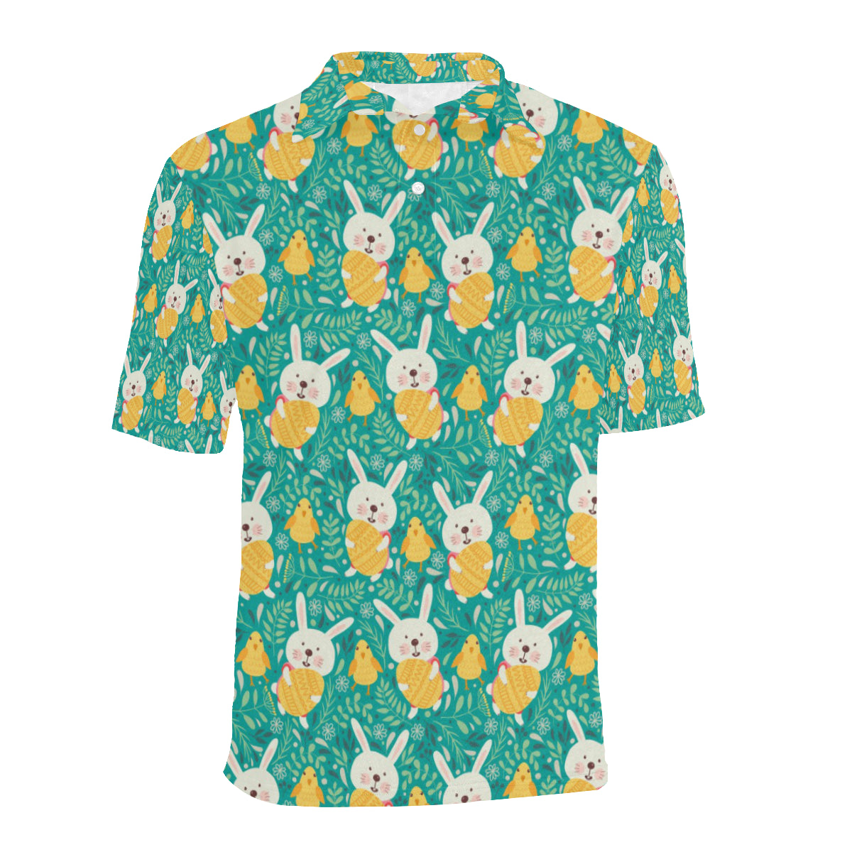 Easter Eggs Pattern Print Design RB02 Men Polo Shirt