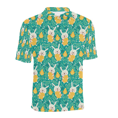 Easter Eggs Pattern Print Design RB02 Men Polo Shirt