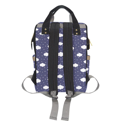Cloud  Pattern Print Design 03 Diaper Bag Backpack