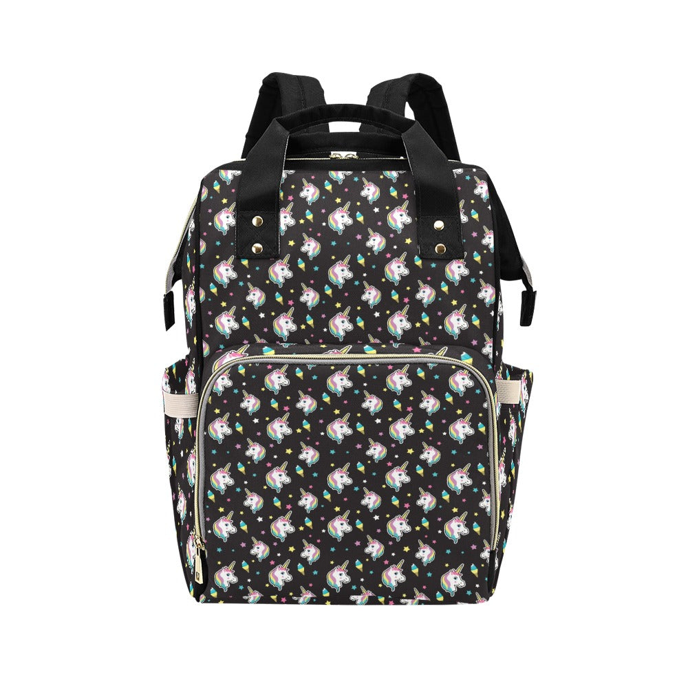Unicorn Print Design LKS302 Diaper Bag Backpack