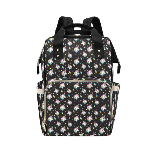 Unicorn Print Design LKS302 Diaper Bag Backpack